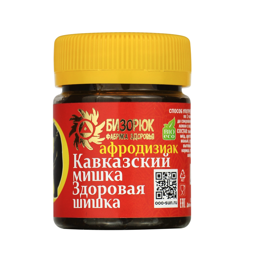Афродизиак Кавказский мишка - Здоровая шишка, 40 мл