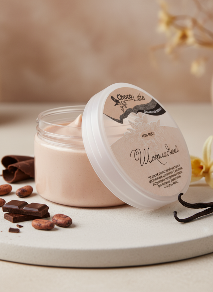 Гель-мусс для мытья волос Шоколадный, 280 мл