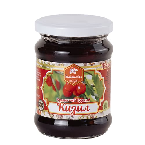 Варенье натуральное крымское из кизила, 330 г