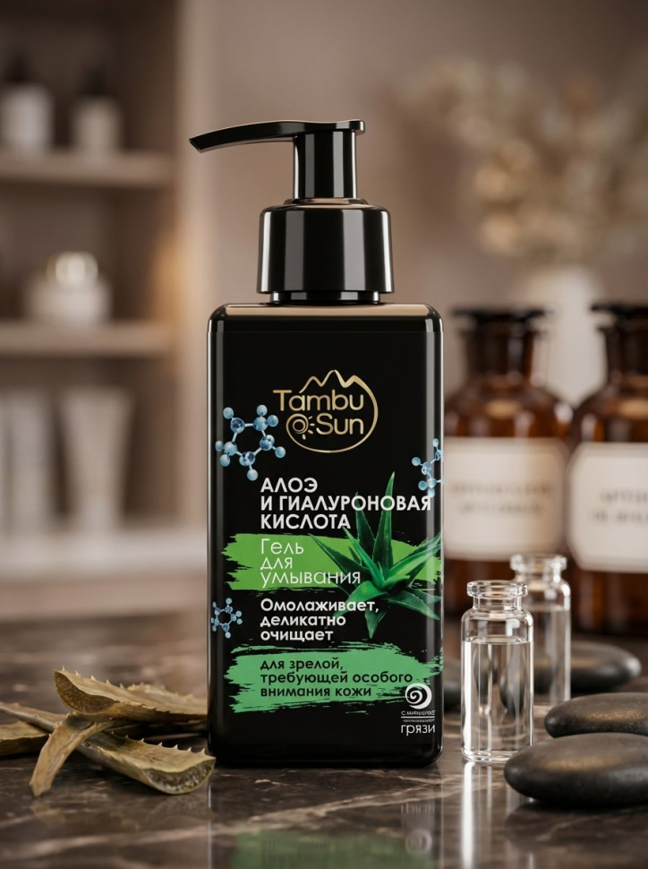 Гель для умывания Алоэ и гиалуроновая кислота, 180 мл