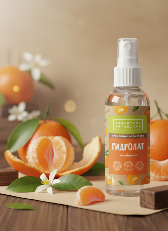 Гидролат Мандарина для лица и тела, 100 мл