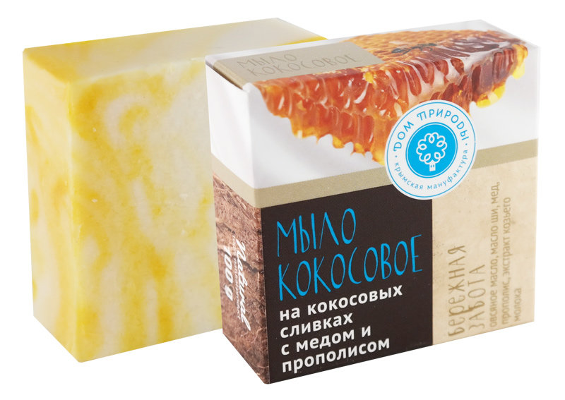 Набор косметики подарочный Sunny Honey для ухода за телом (крем для рук и ногтей, гель для душа, мыло, мочалка)