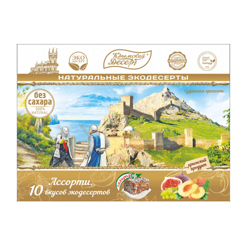 Рахат-лукум Ассорти без сахара Судакская крепость, 350 г