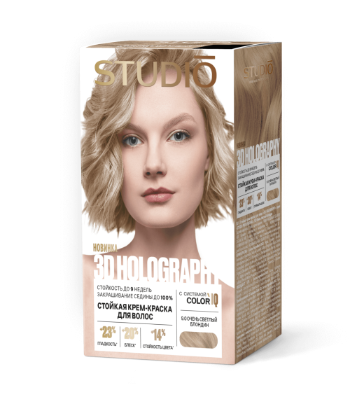 Краска для волос тон 9.0 - Очень светлый блондин