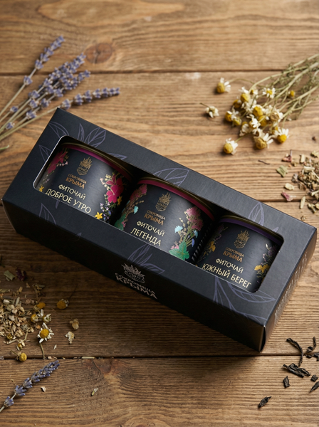 Набор фиточая подарочный Доброе утро + Легенда + Южный берег, 270 г