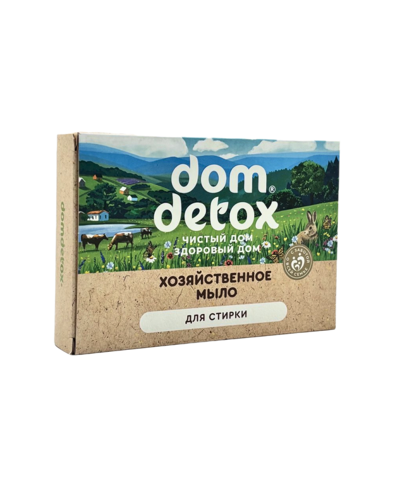 Мыло Для стирки хозяйственное Dom Detox, 2 шт. по 125 г