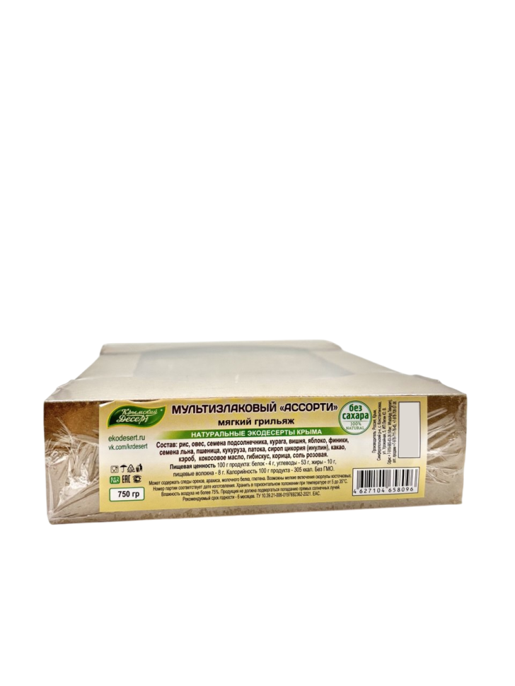Мягкий грильяж Мультизлаковый Ассорти, 750 г