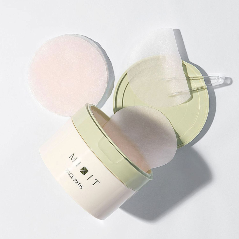 Тонер-пэды для лица тканево-гелевые с PDRN Mixit для всех типов кожи, 60 шт