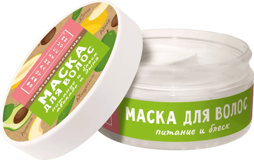 Маска для волос Питание и блеск с авокадо и дыней, 150 г
