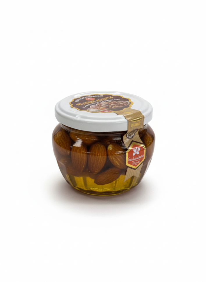 Медовое ассорти с жаренными орехами Миндаль, 175 г