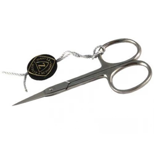 Ножницы маникюрные для ногтей с ручной заточкой, серебряные, ZO B-113-FD-SH