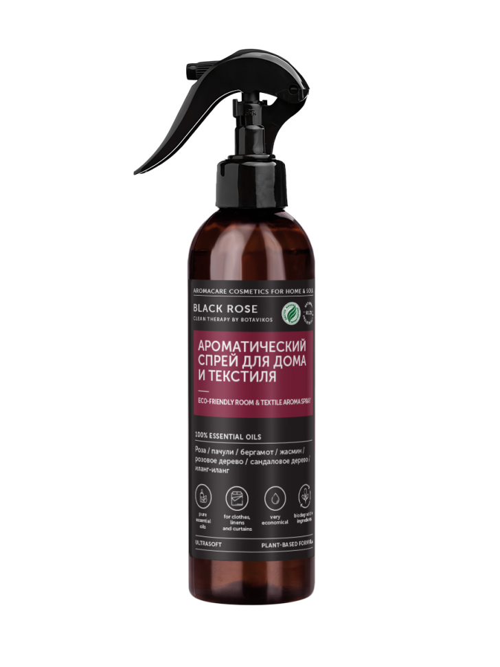 Ароматический спрей для дома и текстиля BLACK ROSE, 250 мл