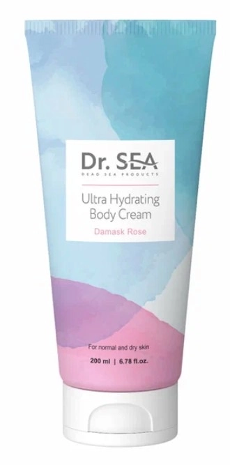 Крем для тела с дамасской розой ультраувлажняющий Dr sea, 200 мл