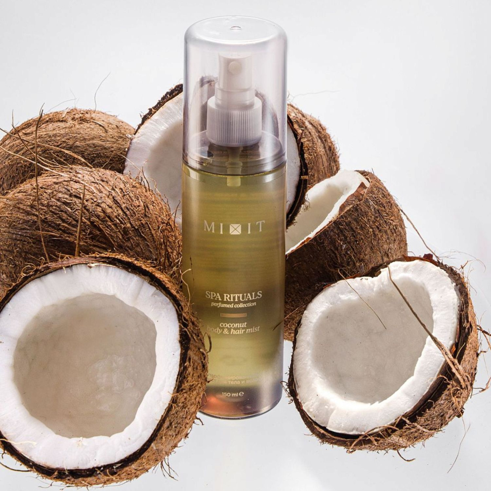 Парфюмированный мист для тела и волос с ароматом кокоса SPa Rituals coconut body&amp;hair mist, 150 мл 