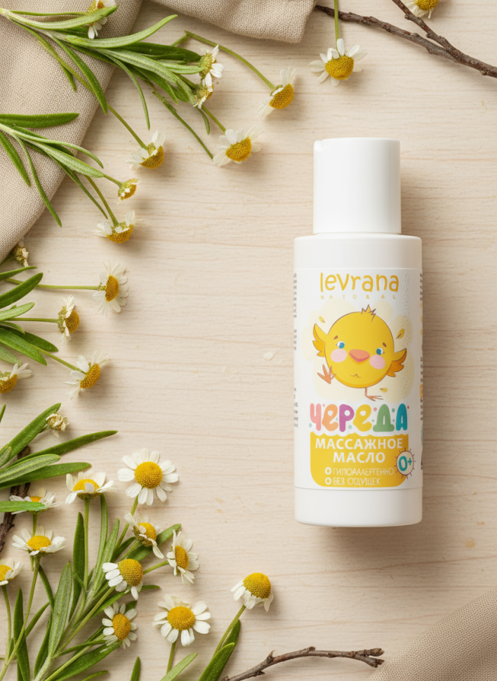 Массажное масло для тела Череда гипоаллергенное 0+, 100 мл
