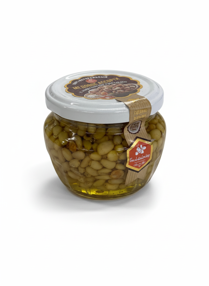 Медовое ассорти с жаренными орехами Кедровые, 175 г