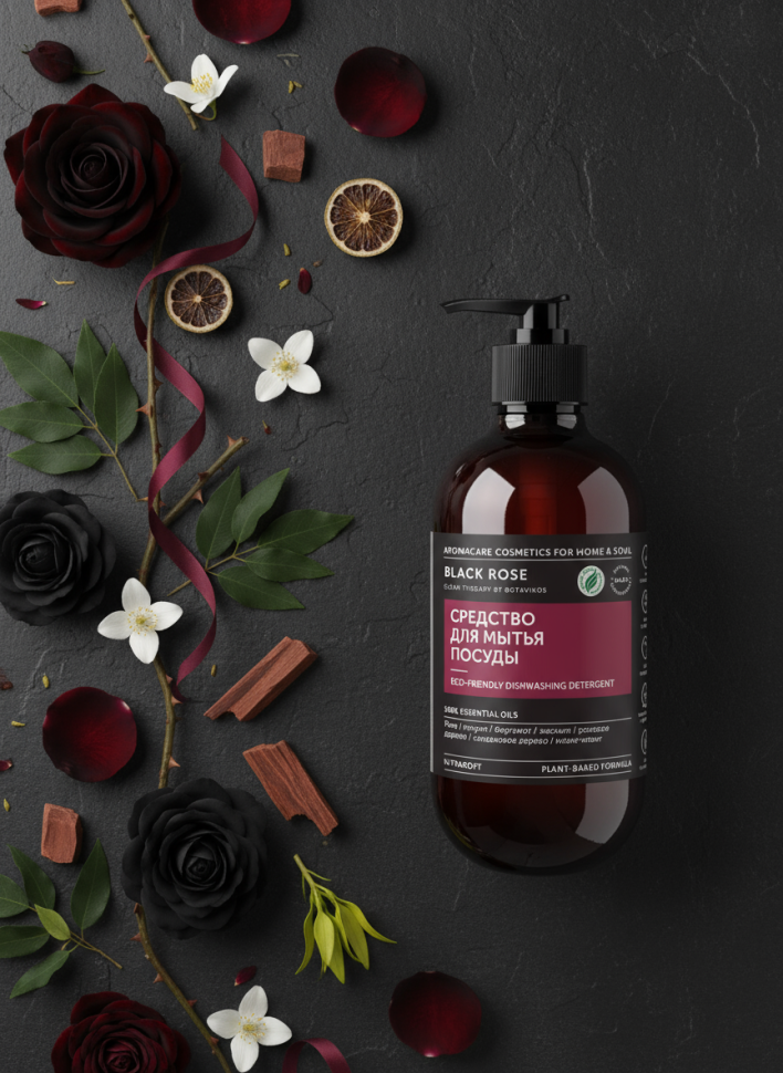 Гель для мытья посуды BLACK ROSE, 475 мл