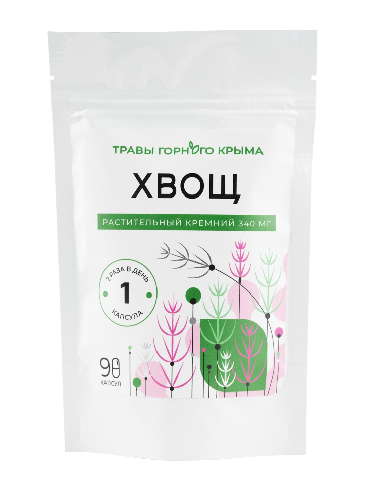 Капсулы Хвощ полевой при атеросклерозе сосудов, заболеваниях почек и мочевыводящих путей, 90 шт