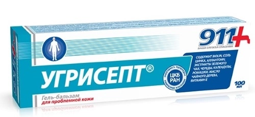 911 Угрисепт гель-бальзам для проблемной кожи, 100 мл