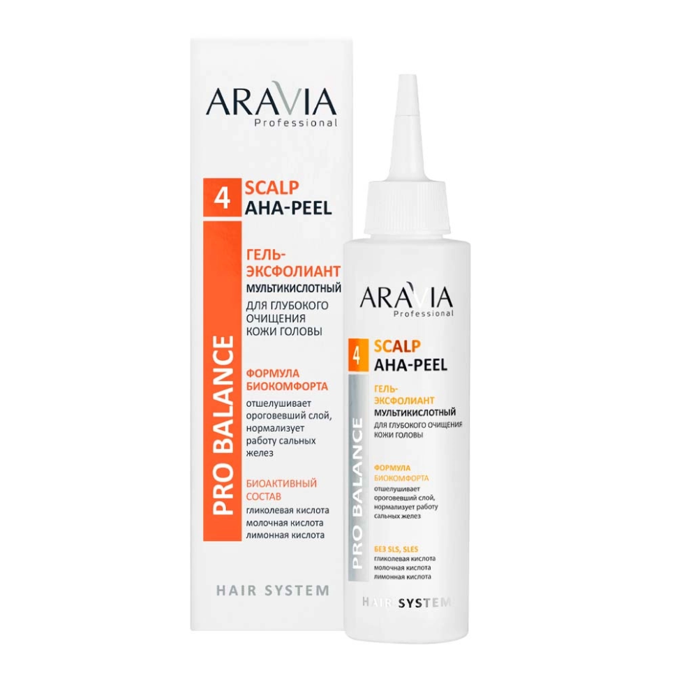 Гель-эксфолиант для кожи головы мультикислотный для глубокого очищения, Scalp AHA-Peel, 150 мл