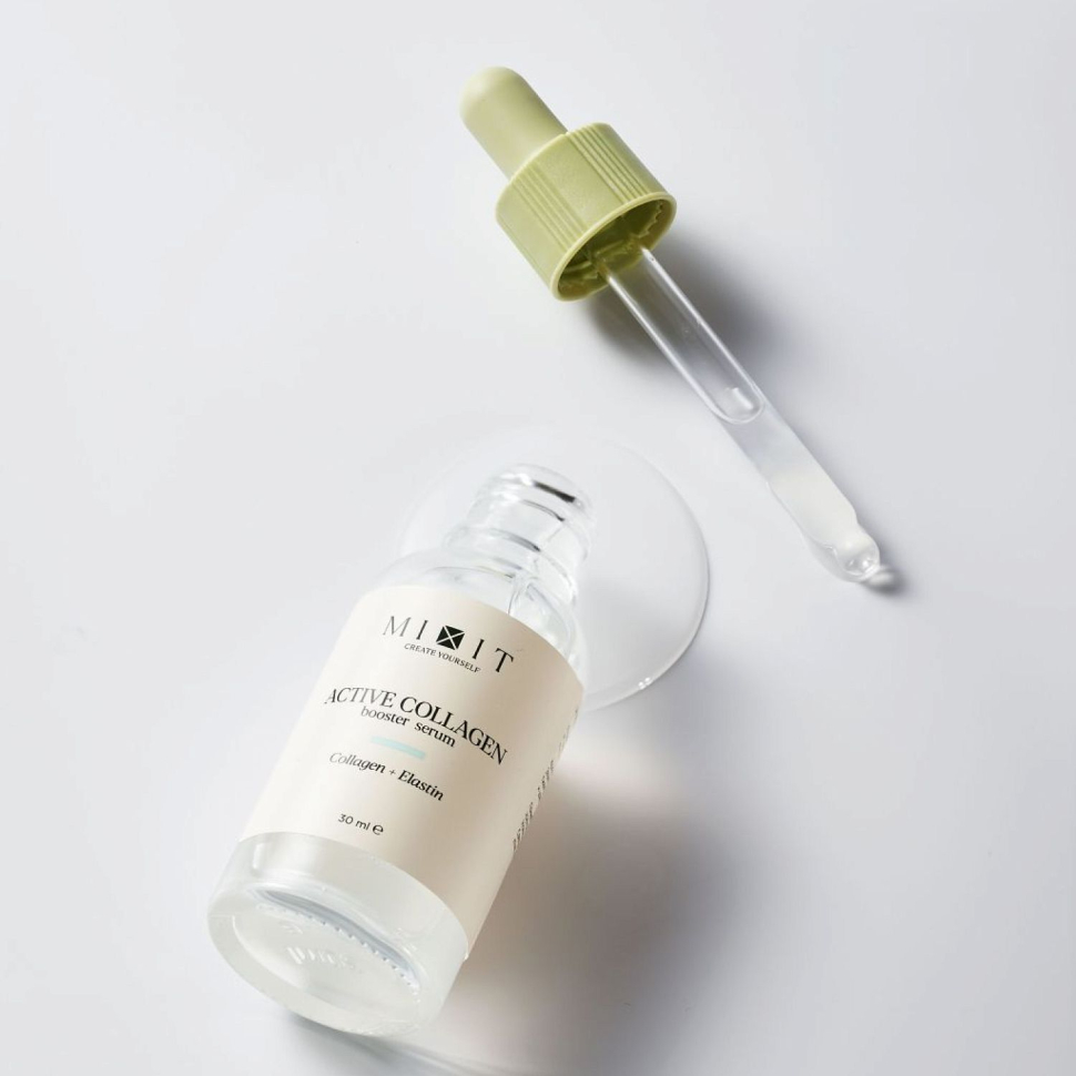 Сыворотка для лица Лифтинг с коллагеном, Mixit Active Collagen Booster Serum, 30 мл