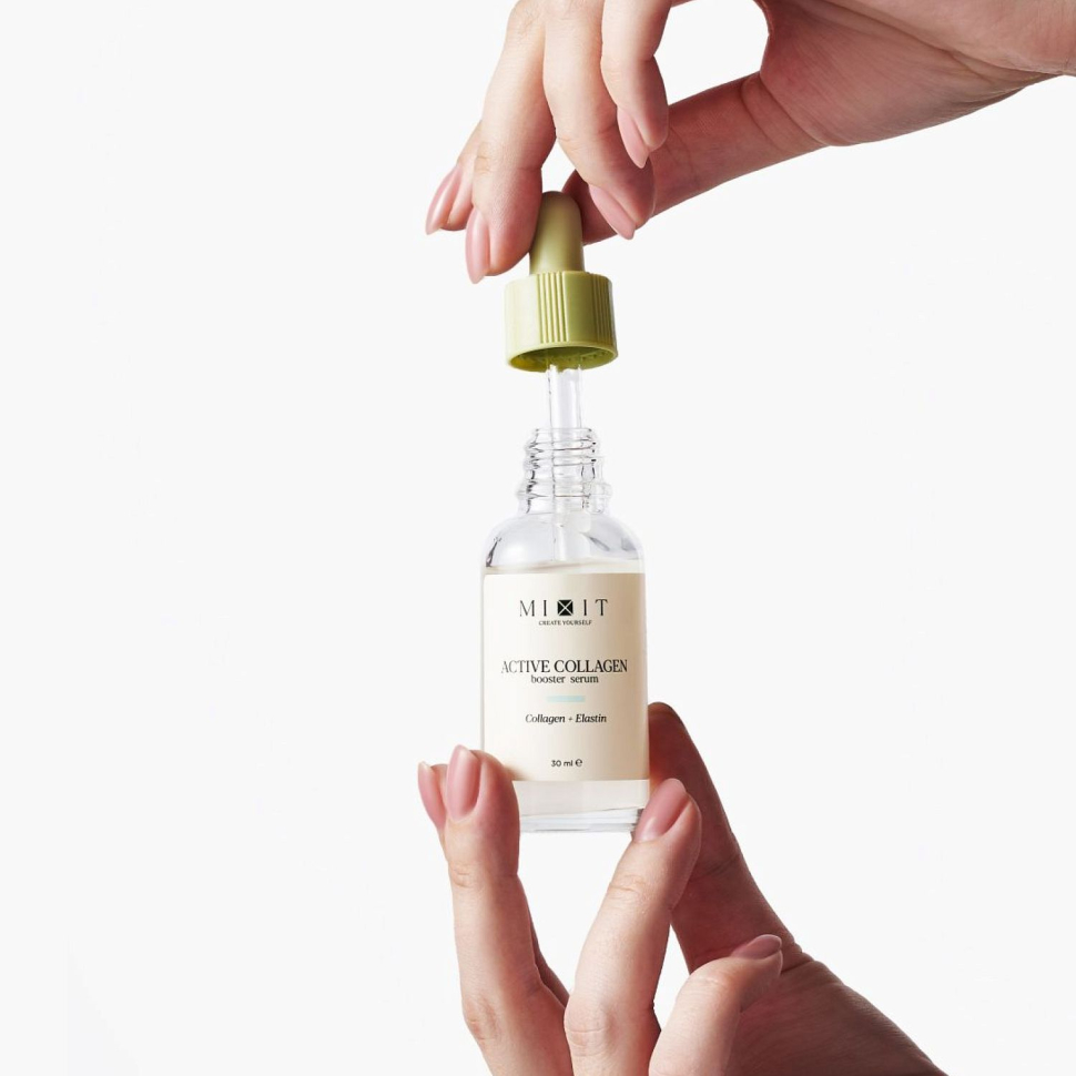 Сыворотка для лица Лифтинг с коллагеном, Mixit Active Collagen Booster Serum, 30 мл