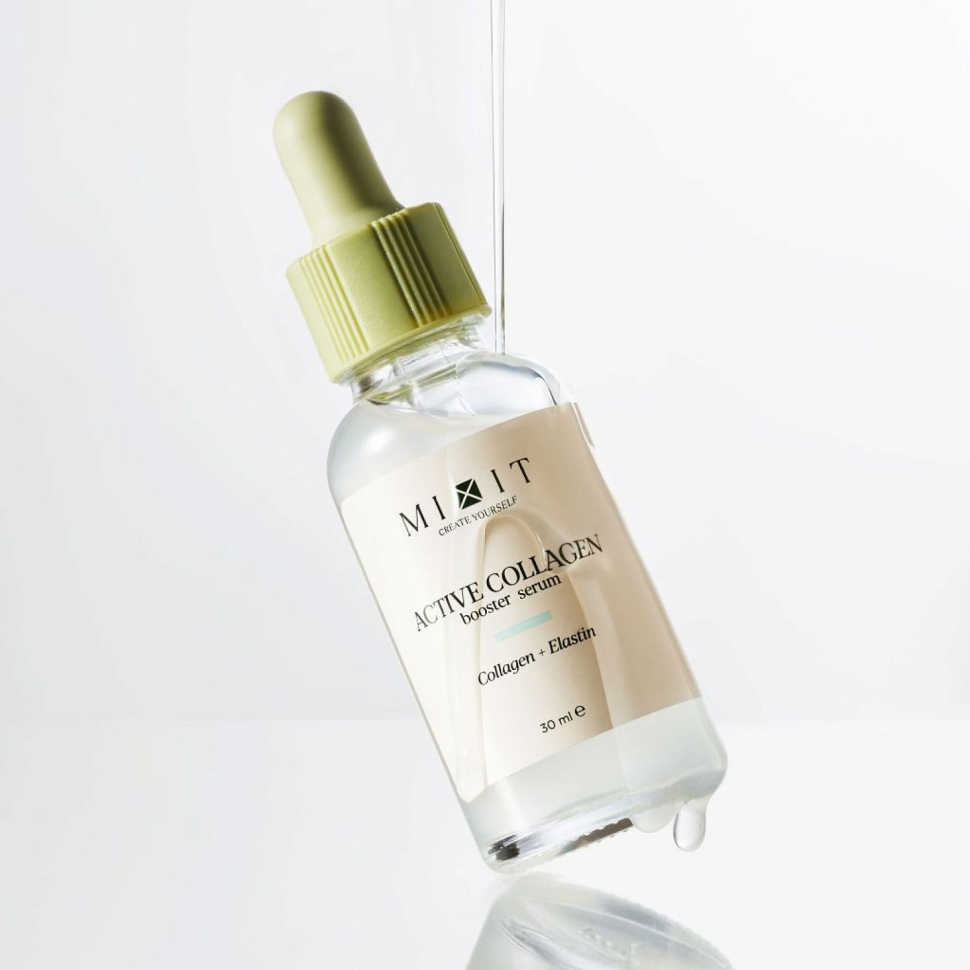 Сыворотка для лица Лифтинг с коллагеном, Mixit Active Collagen Booster Serum, 30 мл