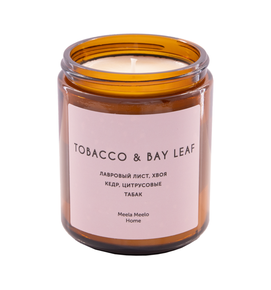 Свеча ароматическая Tobacco & Bay leaf, 250 мл
