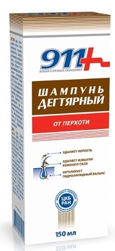 911 Шампунь дегтярный от перхоти, 150 мл