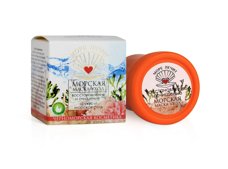 Маска-уход Восстановление и очищение Фукус и морская соль, 40 мл