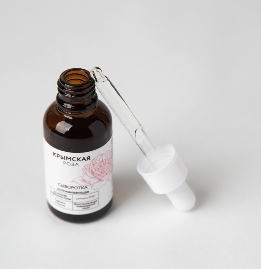 Сыворотка Rosa Ab Origine успокаивающая на основе гидролата розы для восстановления повреждений кожи, 30 мл