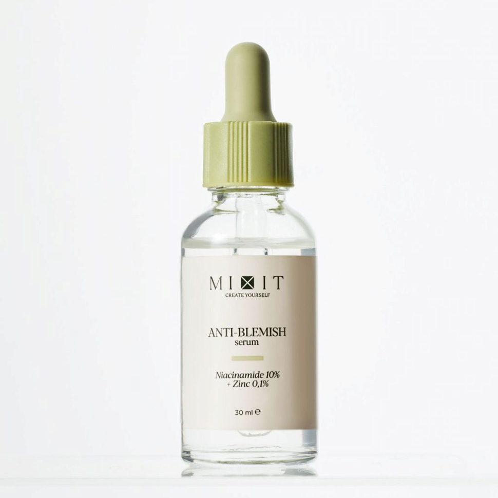 Себорегулирующая сыворотка с ниацинамидом и цинком Mixit Anti-Blemish Serum, 30 мл