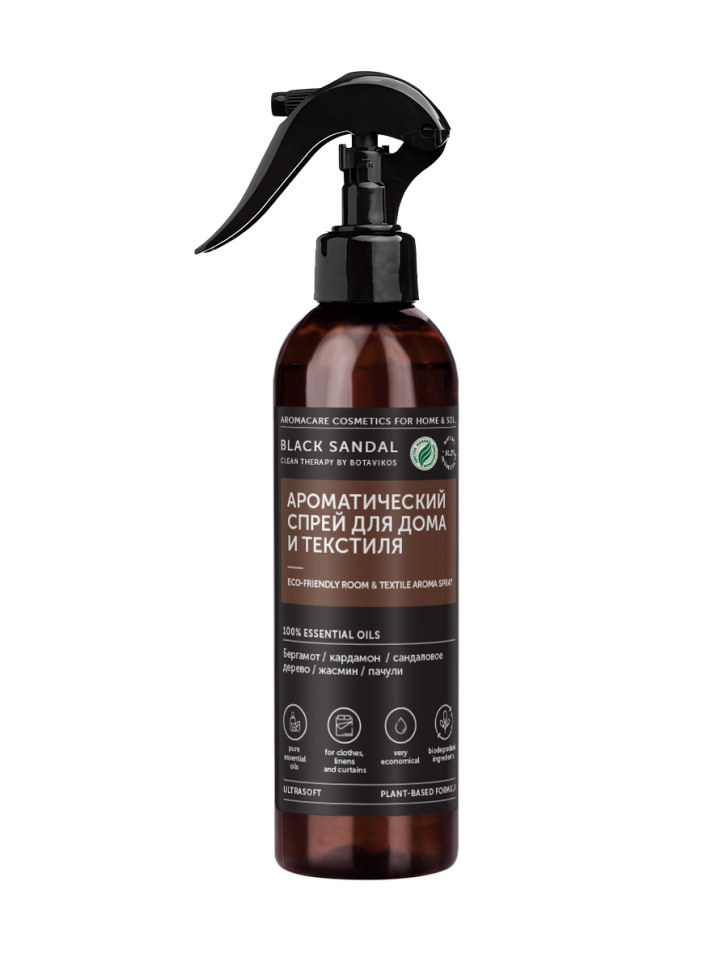 Ароматический спрей для дома и текстиля BLACK SANDAL, 250 мл