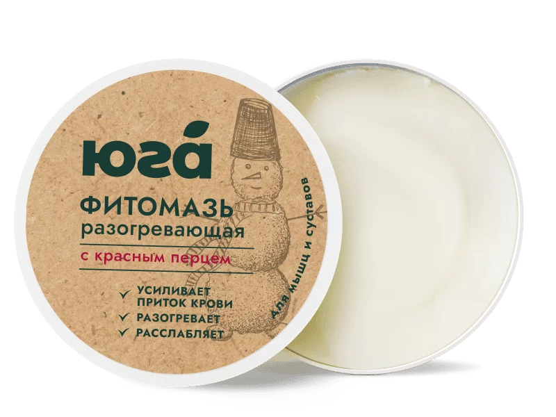 Горная фитомазь разогревающая для мышц и суставов, 40 г