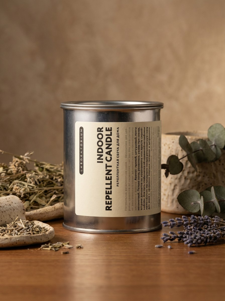 Репеллентная свеча для дома, 300мл
