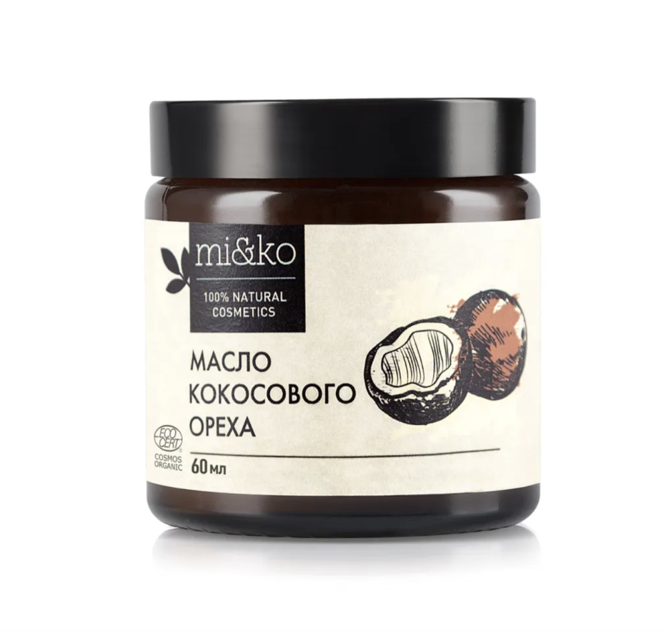 Кокосовое масло нерафинированное для сухой, раздраженной, чувствительной кожи, 60 мл COSMOS ORGANIC