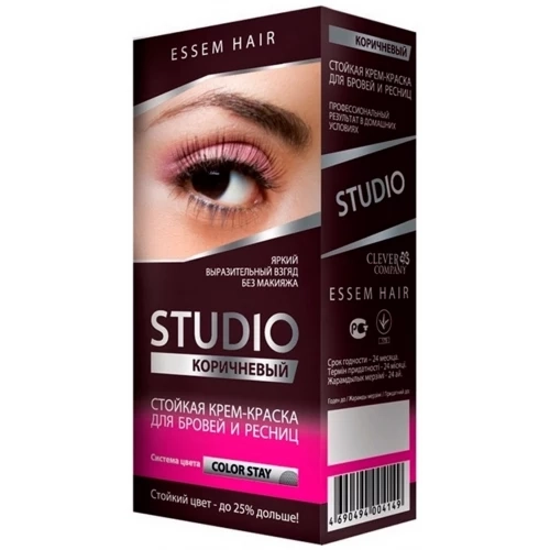 Краска для бровей и ресниц Коричневый