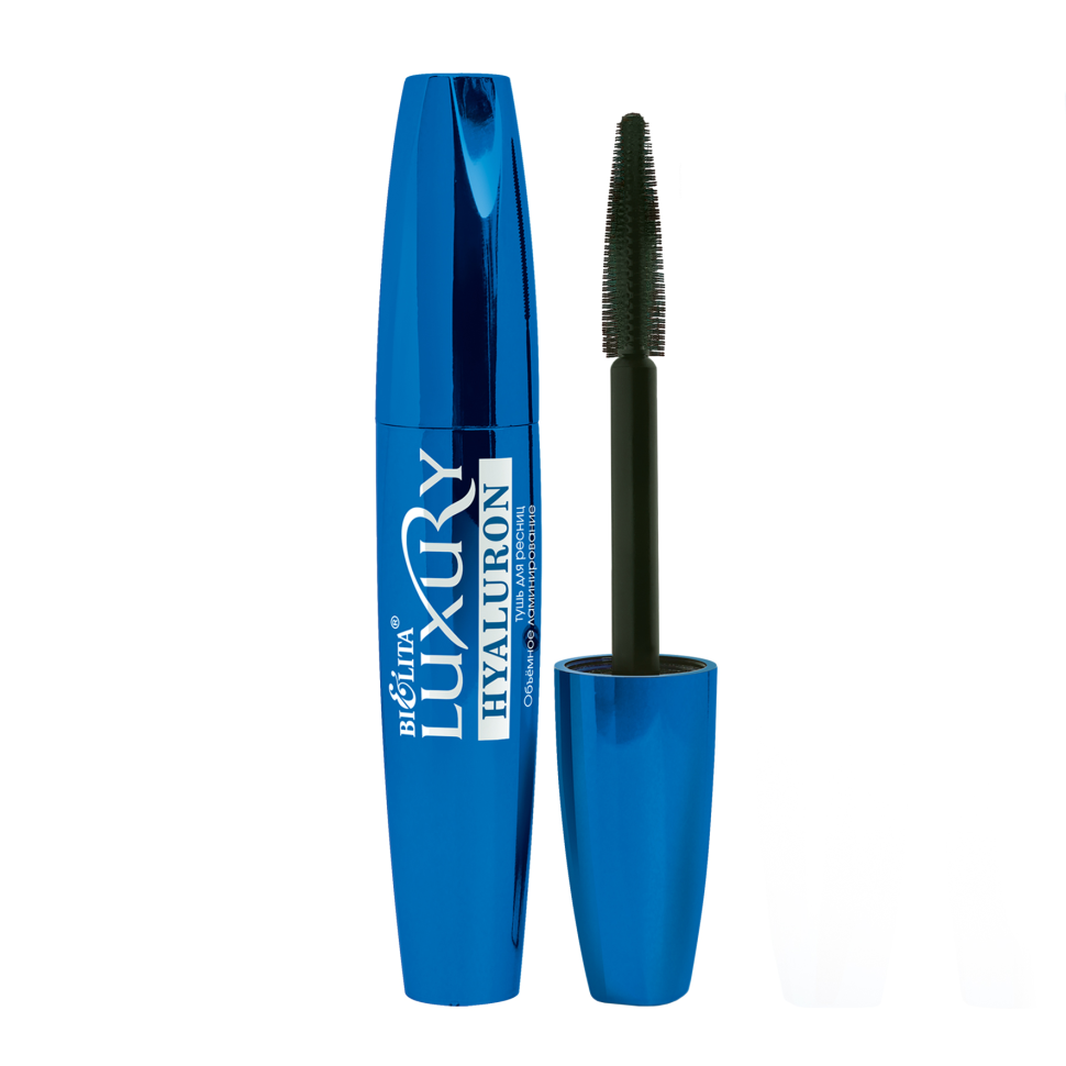 Тушь для ресниц чёрная Объёмное ламинирование LUXURY HYALURON, 12 мл