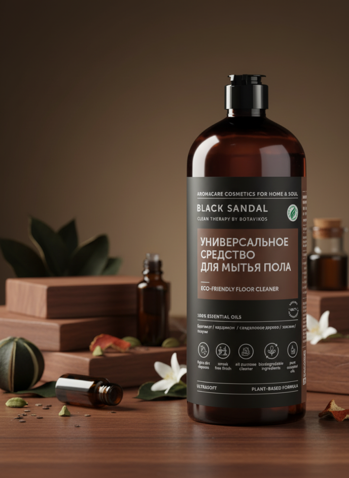 Универсальное средство для мытья пола BLACK SANDAL, 1000 мл