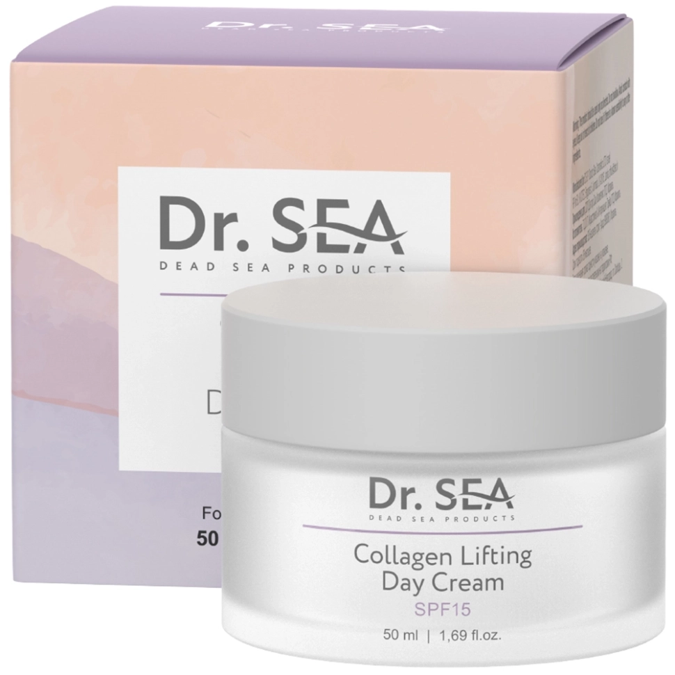 Лифтинг крем коллагеновый дневной spf15 Dr sea, 50 мл