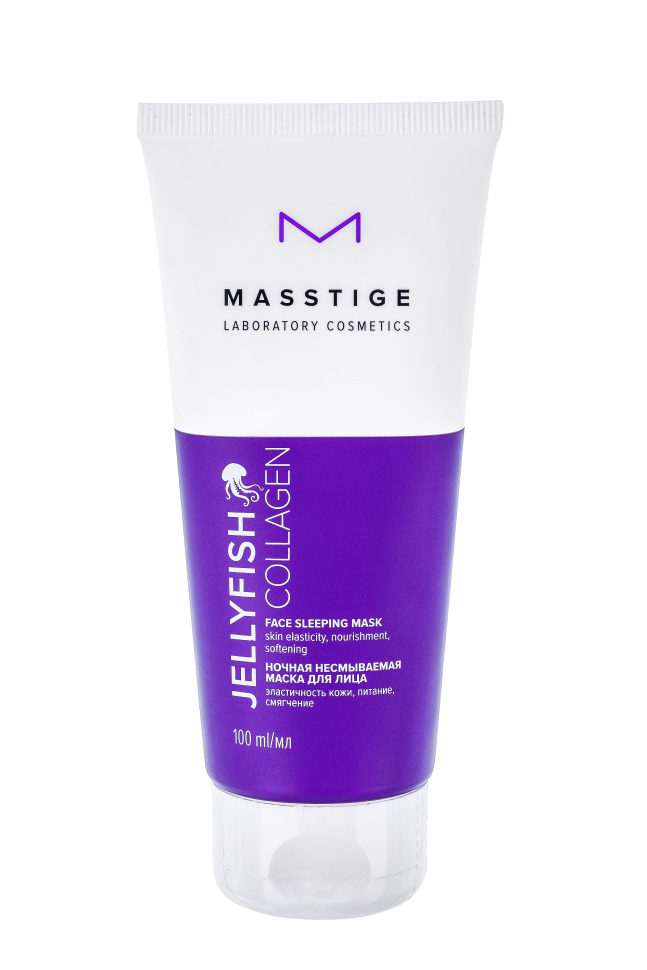Маска для лица ночная несмываемая Jellyfish Collagen с коллагеном медузы, 100 мл