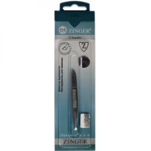 Пинцет скошенный zo B-162-FD матовый маленький