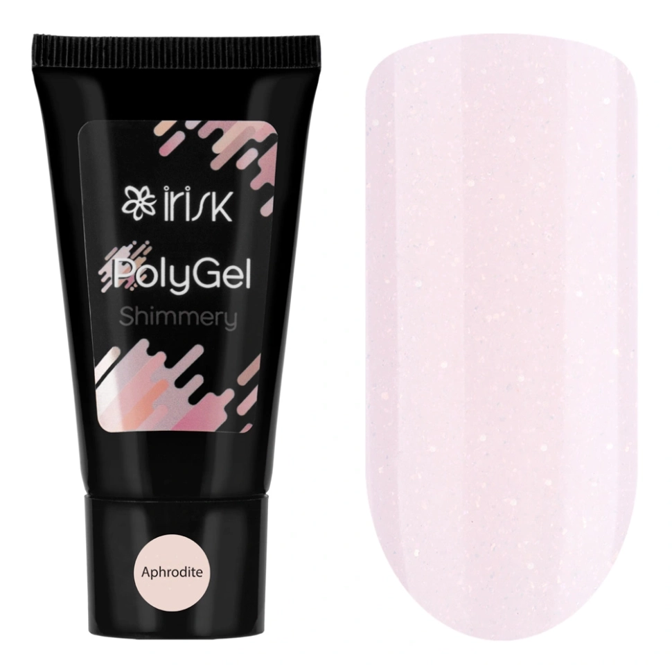 Полигель с шиммером для наращивания и моделирования ногтей 03 Aphrodite Shimmery PolyGel, 30 г