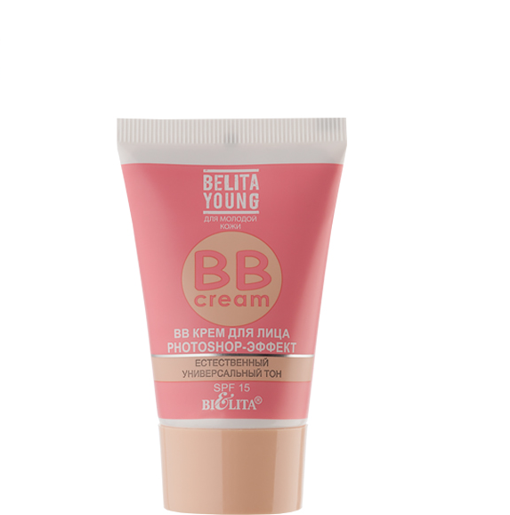 BB-крем для лица  photoshop-эффект, универсальный тон Spf 15, Belita Young, 30 мл