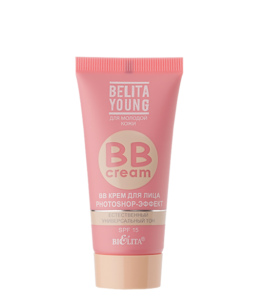 BB-крем для лица  photoshop-эффект, универсальный тон Spf 15, Belita Young, 30 мл