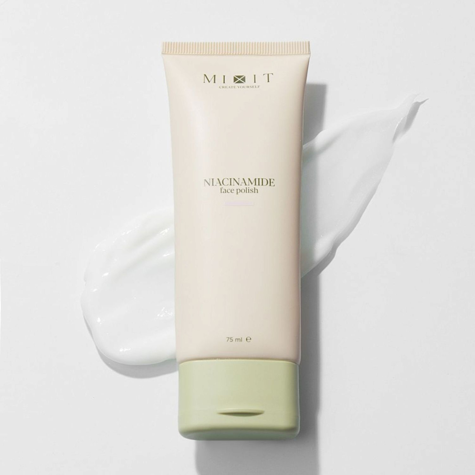   Полиш-скраб для лица матирующий с ниацинамидом для жирной кожи, Mixit Lab Niacinamide Face polish, 75 мл