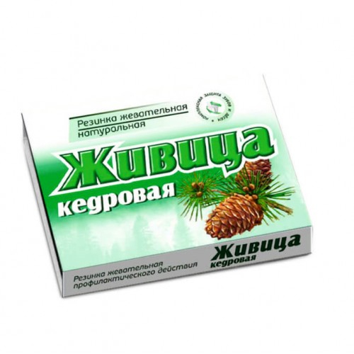 Смолка жевательная "Живица кедровая", профилактика кариеса и снятие воспаления десен, 5 шт.