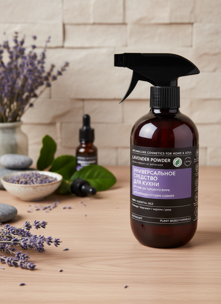 Универсальное средство для кухни Против застарелого жира, LAVENDER POWDER, 475 мл
