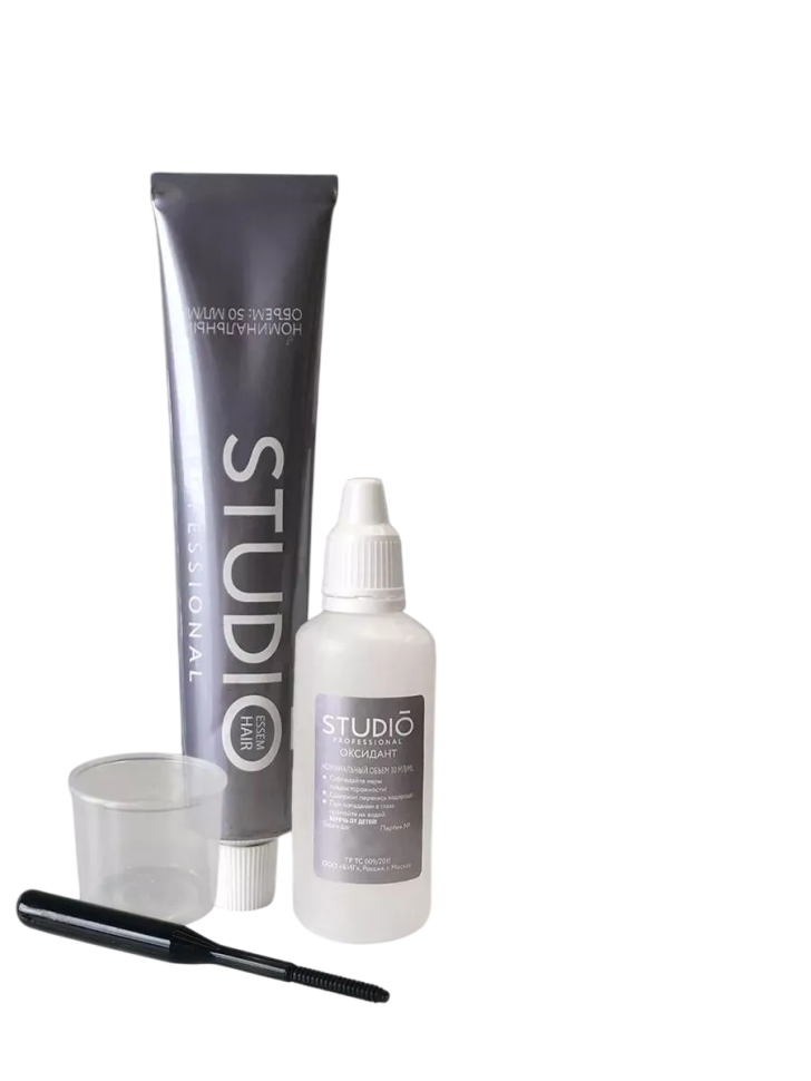 Краска для бровей и ресниц тон Пепельно-коричневый