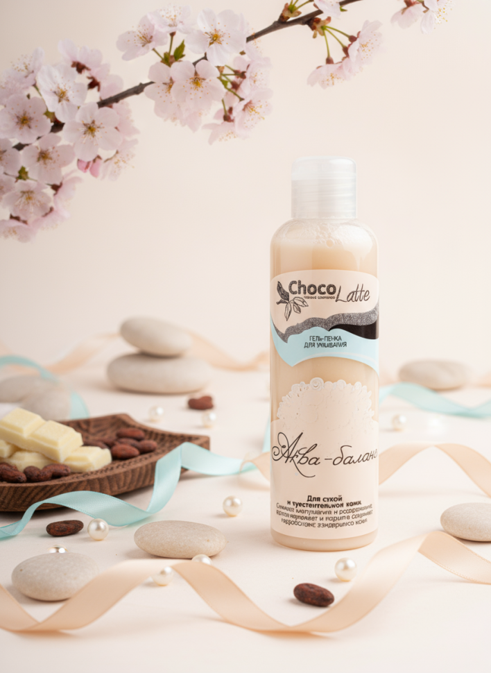 Гель-пенка для умывания Аква-баланс для сухой и чувствительной кожи, 100 мл